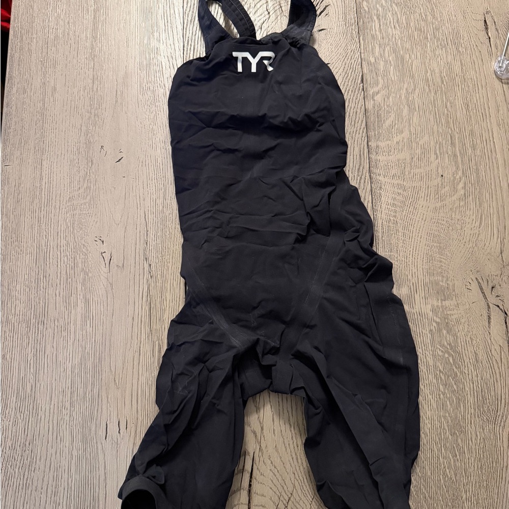 TYR Black Women's Competition Kneeskin Swimsuit